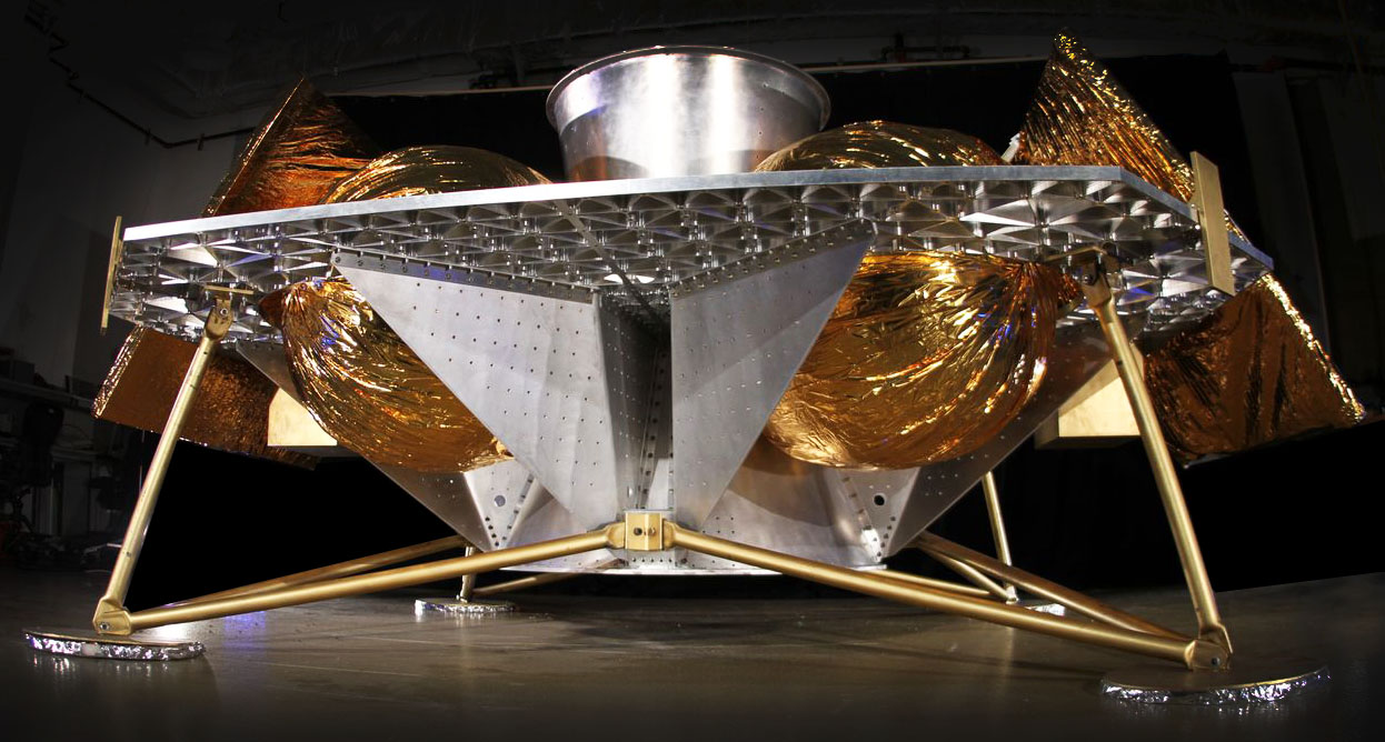 Astrobotic Technology&rsquo;s Griffin lander concept for NASA's Lunar CATALYST project. 